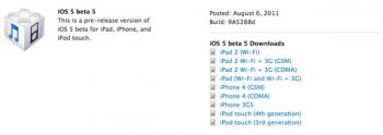 скачать  iOS 5 beta 5
